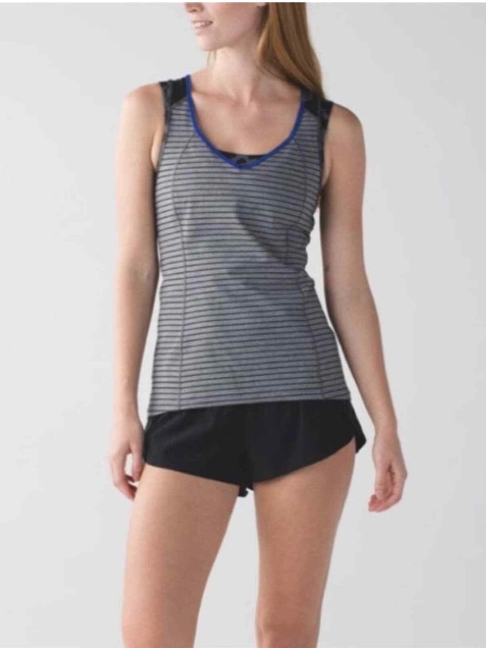 lululemon sports bra/tank | 10 grey stripe